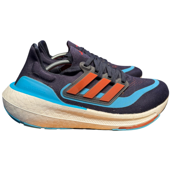 ADIDAS UltraBoost Light Men\'s 8 Running Shoes Blue Red Sneakers Worn Once main image 8
